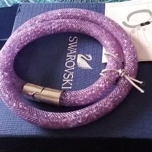 Swarovski crystal stardust purple bracelet